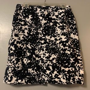 Floral pencil skirt
